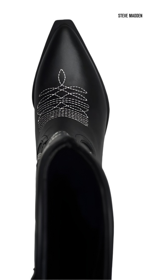 Steve Madden Women's Cow Boy Black Boots |Steve Madden in Lebanon