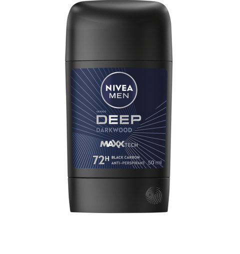 Nivea Men Deep Dark Wood MaxxTech Black Carbon Stick 50ml| Nivea In Lebanon