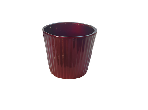 SD Wine Red Glossy Vase | SD In Lebanon