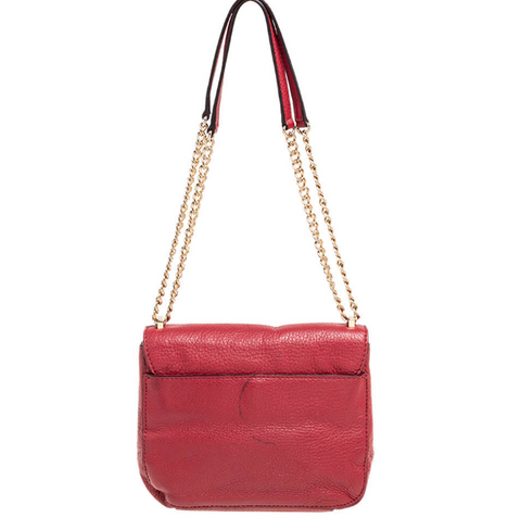 Michael Kors Women's Red Leather Flap Crossbody Luggage Bag | Michael Kors In Lebanon