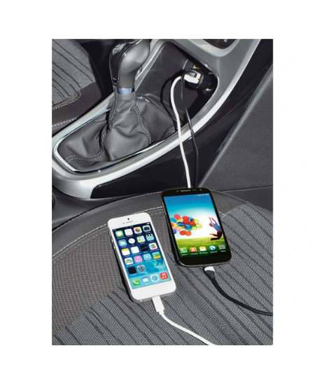 Hama Black Car Fast Charger 12W/2.4A | Hama In Lebanon