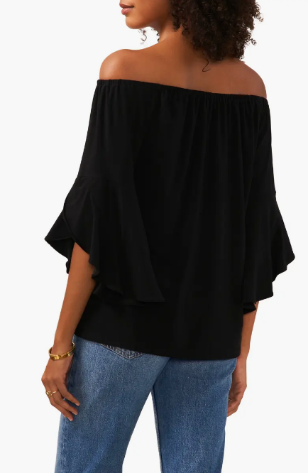 Vince Camuto Women's Black Off Shoulder Blouse | Vince Camuto In Lebanon