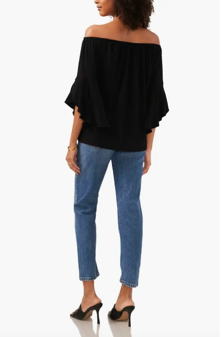 Vince Camuto Women's Black Off Shoulder Blouse | Vince Camuto In Lebanon