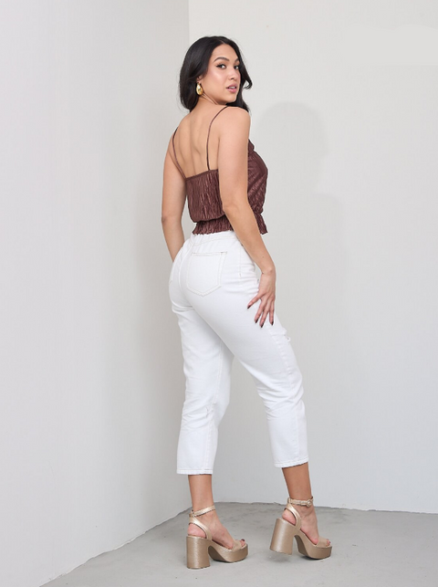 Zara Women's Brown Sleeveless Crop Top  |Zara in Lebanon