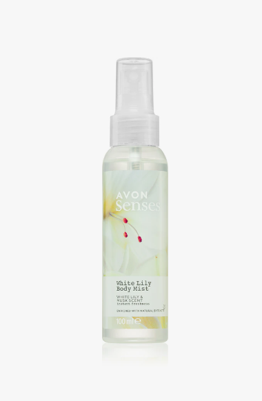 Avon Senses White Lily Body Mist 100ml | Avon In Lebanon