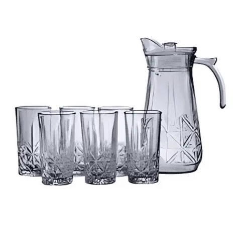 Deli Glass Quaffing Drinking Ware Set 7pcs | Deli In Lebanon