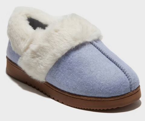Dluxe By Dearfoams Women's Baby Blue June Felted Closed Back Slippers | Dluxe By Dearfoams In Lebanon