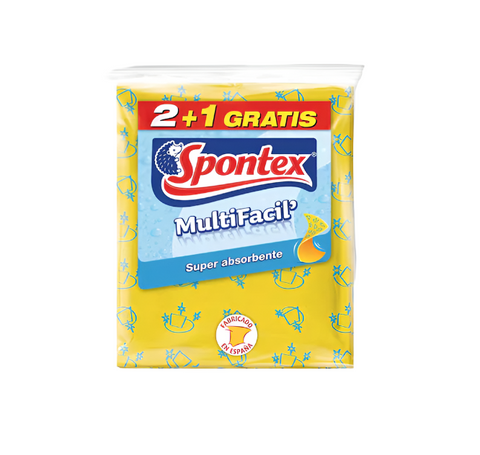 Spontex Multifacil Super Absorbente Cloths 2+1pcs | Spontex In Lebanon