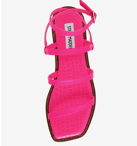 Steve Madden Women's Fuchsia Synthetic Superbly Sandal |Steve Madden In Lebanon