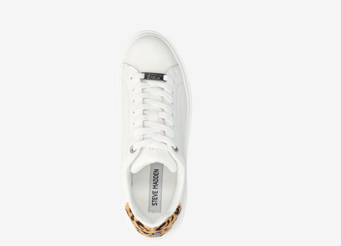 Steve Madden Women's White Synthetic Catcher Sneakers | Steve Madden In Lebanon