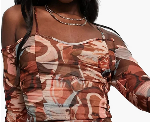 ASYOU Women's Multicolor Blouse ANF3387