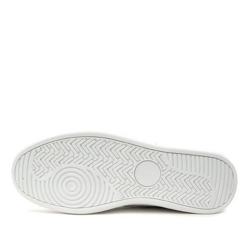 Trussardi Jeans Women's White & Gold Eco Leather Eyelet Sneakers |Trussardi Jeans In Lebanon
