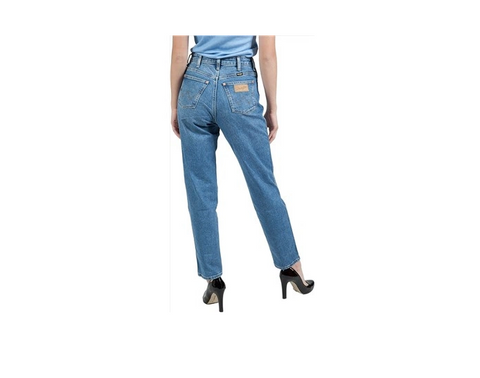 Wrangler Women's Blue Mom Morticia Jeans | Wrangler In Lebanon