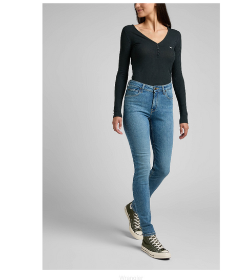 Lee Women's Blue Scarlett Skinny Fit Slim Cut High Waist Flexible Jeans | Lee In Lebanon