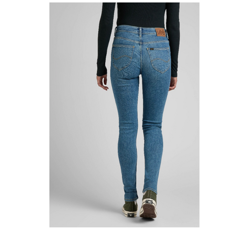 Lee Women's Blue Scarlett Skinny Fit Slim Cut High Waist Flexible Jeans | Lee In Lebanon