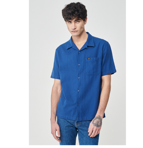 Lee Men's Dipped Blue Resort short Sleeve Shirt | Lee In Lebanon