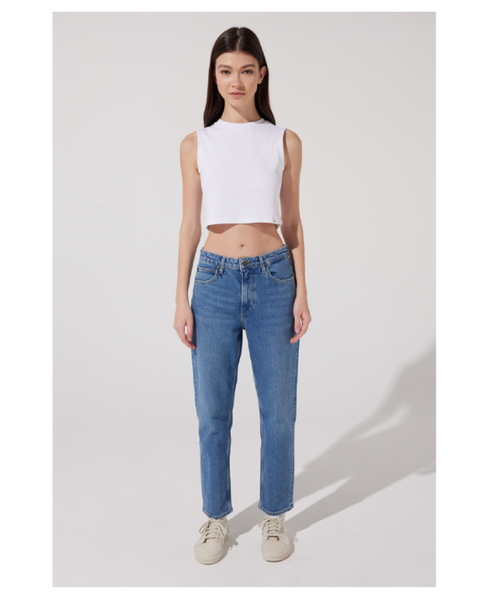 Lee Women's Blue Mid Wash Carol Regular Straight Jeans | Lee In Lebanon