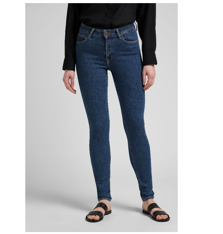 Lee Women's Navy Forever Skinny Fit Slim Cut High Waist Jeans | Lee In Lebanon