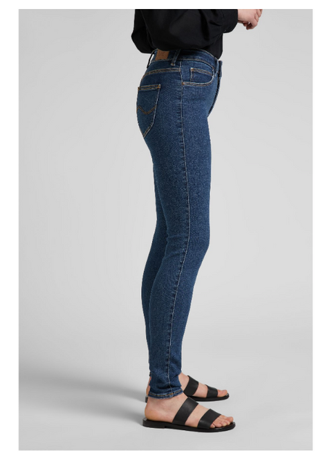 Lee Women's Navy Forever Skinny Fit Slim Cut High Waist Jeans | Lee In Lebanon