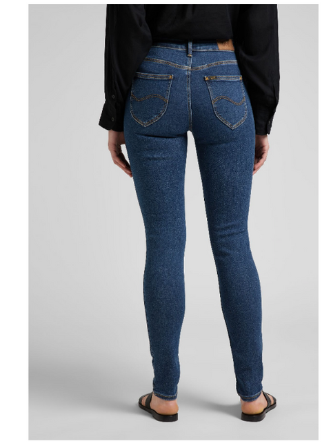 Lee Women's Navy Forever Skinny Fit Slim Cut High Waist Jeans | Lee In Lebanon