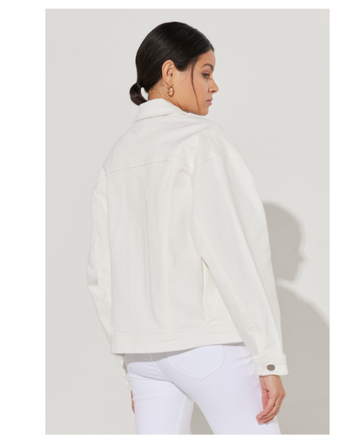 Lee Women's White Loose Trucker Jacket | Lee In Lebanon