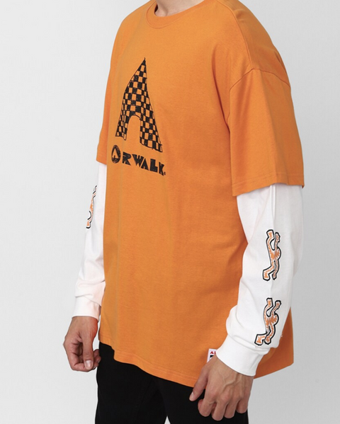 Forever 21 Men's Orange Airwalk Long Sleeve Blouse |Forever 21 In Lebanon