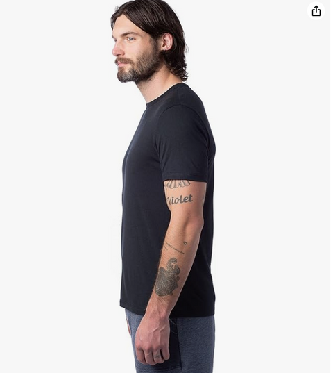 Alternative Men's Black Modal Tri-Blend Crew Neck T-Shirt |Alternative In Lebanon