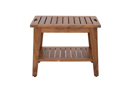 Seville Classics Teak Bench With Storage Shelf |Seville Classics In Lebanon