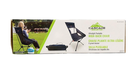 Cascade Mountain Tech Ultralight Packable Highback Outdoor Chair |Cascade In Lebanon