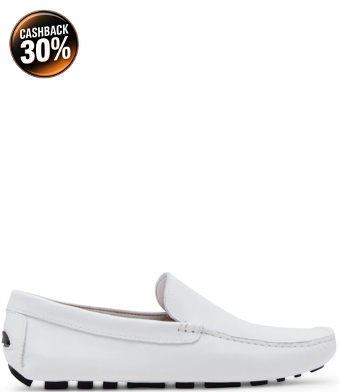 Steve Madden Men's White Bernie Moccasin |Steve Madden In Lebanon