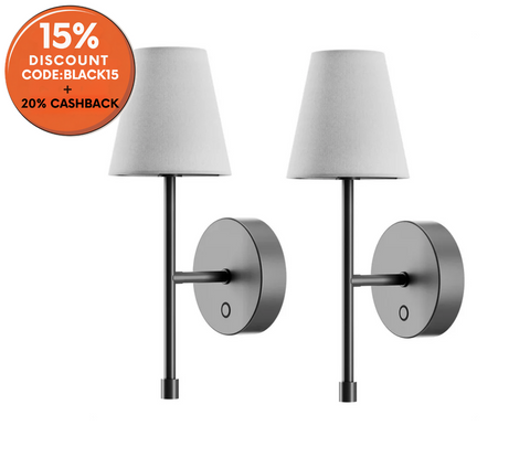 Globe Electric Wireless Rechargeable LED Integrated Wall Sconce 2-pack|Globe In Lebanon