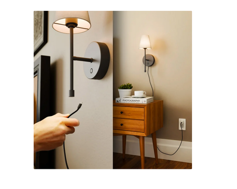 Globe Electric Wireless Rechargeable LED Integrated Wall Sconce 2-pack|Globe In Lebanon