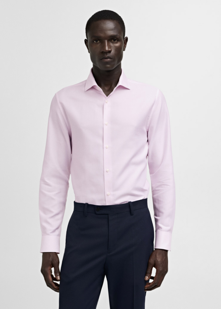 Tommy Hilfiger Men's Pink The Flex Slim Fit Stretch Shirt |Tommy Hilfiger In Lebanon