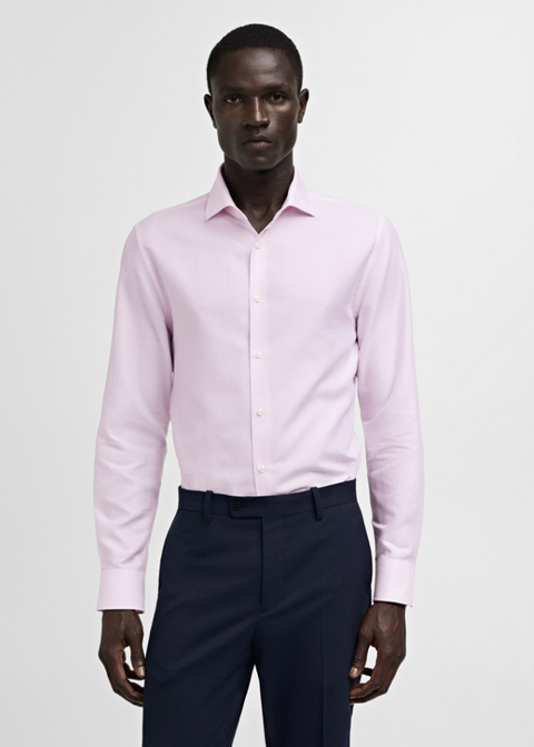 Tommy Hilfiger Men's Pink The Flex Slim Fit Stretch Shirt |Tommy Hilfiger In Lebanon