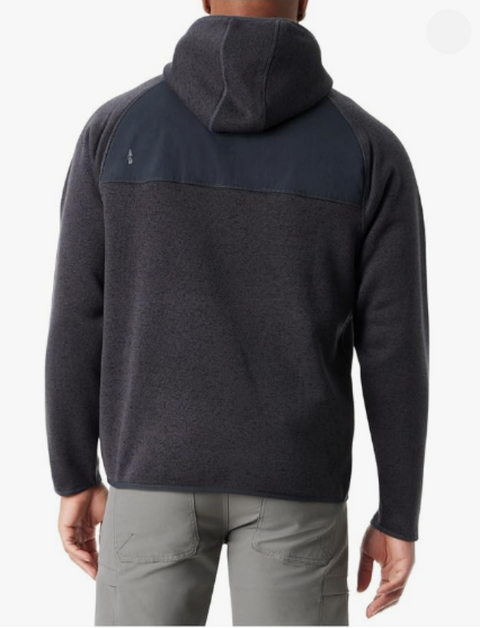 Bass Outdoor Men's Dark Gray Front 1/4 Snap Hoodie|Bass Outdoor In Lebanon