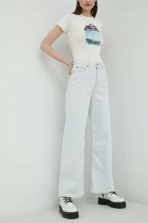 Lee Women's Light Blue Stella A Line Wide Leg Jeans | Lee In Lebanon