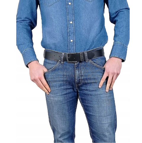 Wrangler Men's Black Leather Belt |Wrangler In Lebanon