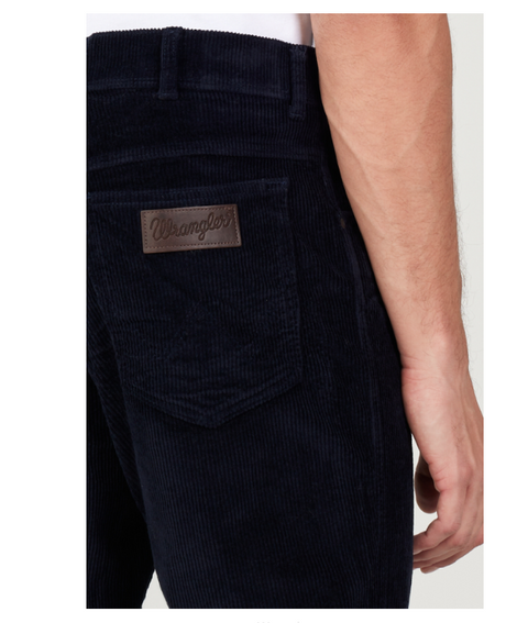 Wrangler Men's Navy Texas Authentic Straight Fit Regular Waist Velvet Pant |Wrangler In Lebanon