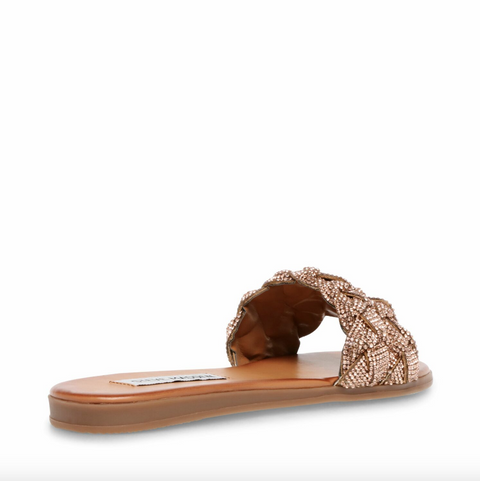 Steve Madden Women's Rose Gold Fireup Slide Sandals | Steve Madden In Lebanon
