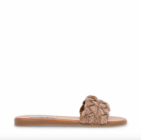 Steve Madden Women's Rose Gold Fireup Slide Sandals | Steve Madden In Lebanon