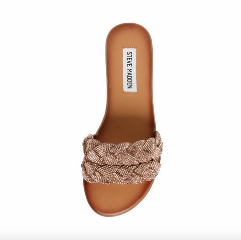 Steve Madden Women's Rose Gold Fireup Slide Sandals | Steve Madden In Lebanon