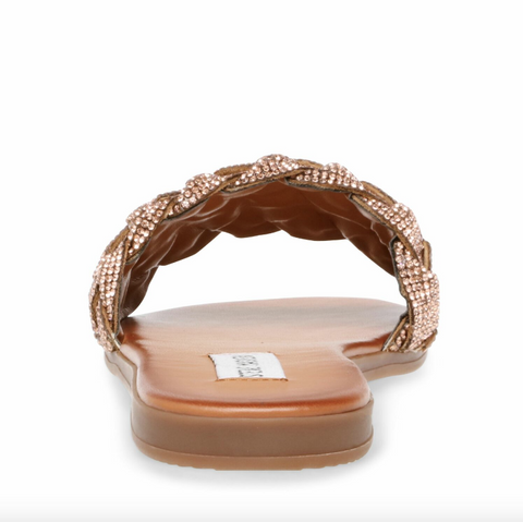 Steve Madden Women's Rose Gold Fireup Slide Sandals | Steve Madden In Lebanon
