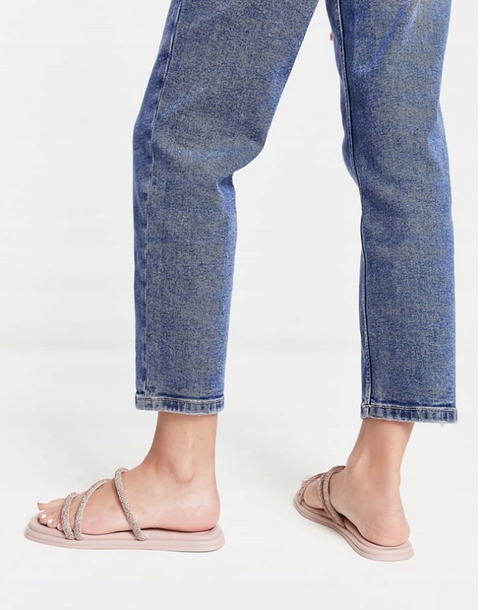 Steve Madden Women's Blush Synthetic Rhinestone Adrift Slipper |Steve Madden In Lebanon