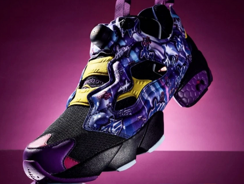 Reebok Unisex Black & Purple Jojo Insta Pump Fury Sneakers | Reebok In Lebanon