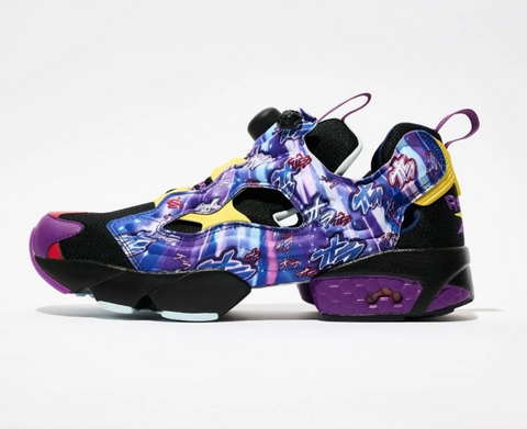 Reebok Unisex Black & Purple Jojo Insta Pump Fury Sneakers | Reebok In Lebanon
