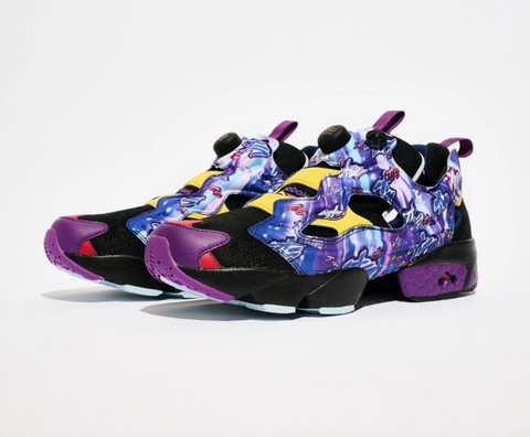 Reebok Unisex Black & Purple Jojo Insta Pump Fury Sneakers | Reebok In Lebanon