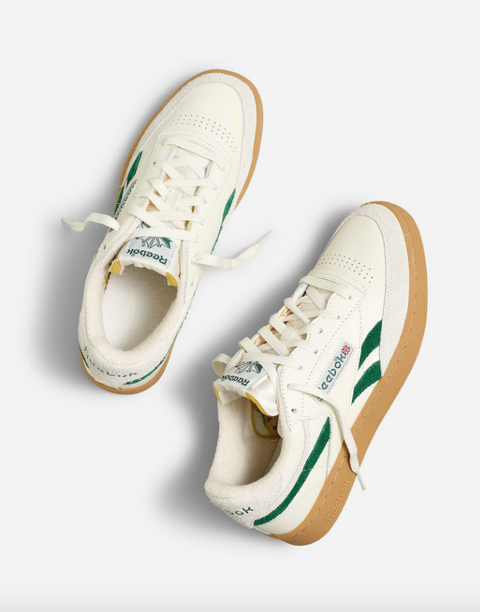 Reebok Unisex White & Green Club C Revenge Sneakers | Reebok In Lebanon