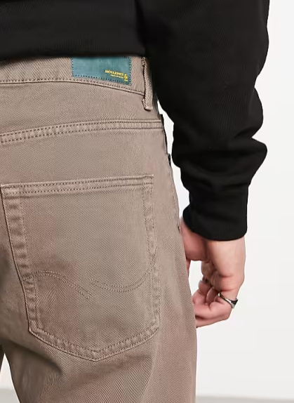 Jack & Jones Men's Light Brown Intelligence Loose Fit Jeans | Jack & Jones In Lebanon