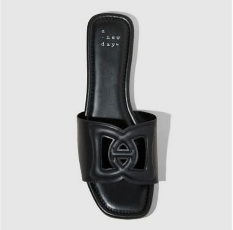 A New Day Women's Black Deidra Slide Slippers | A New Day In Lebanon