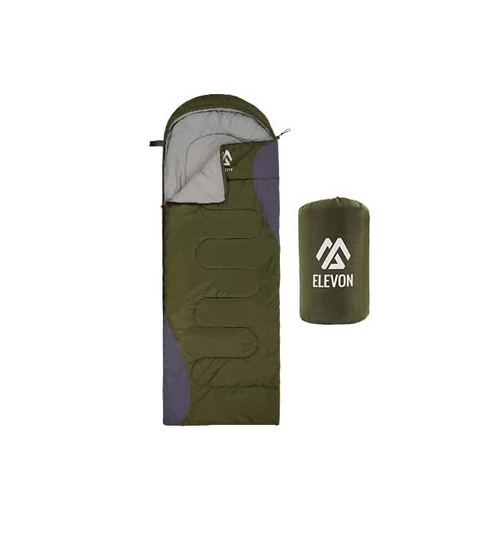 Elevon Olive Green Cold Warm Weather Portable Waterproof & Lightweight Sleeping Bag | Elevon In Lebanon
